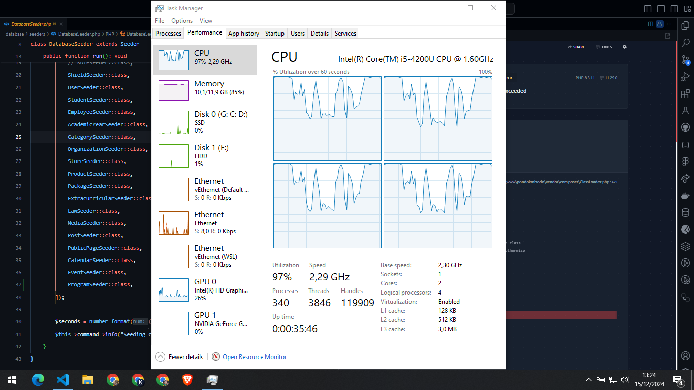 Open Taskmanager Docker Desktop