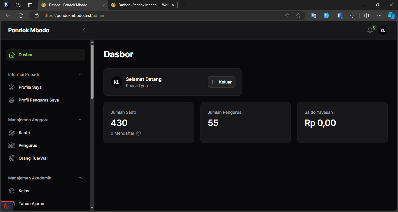 laravel-pondok-mbodo-dashboard