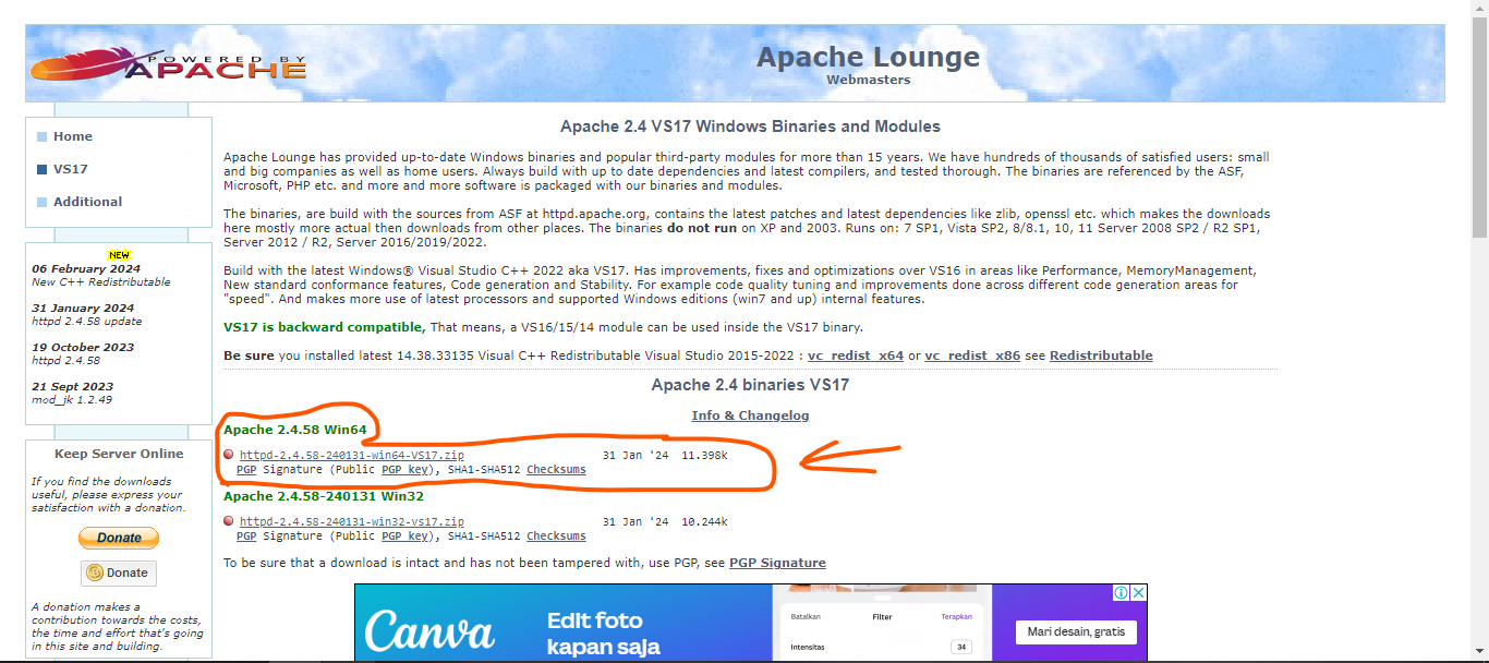 Download Apache