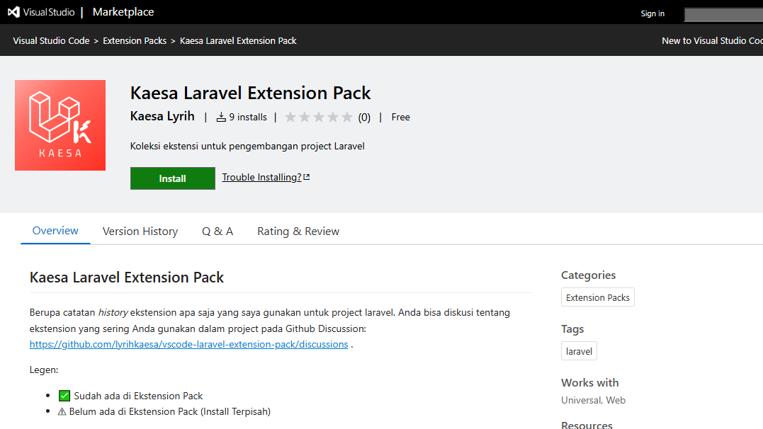 Kaesa Laravel Extension Pack